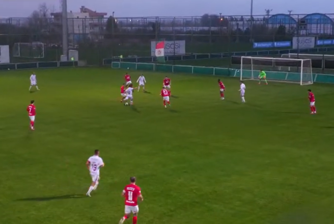 Daniel Paraschiv, primul gol pentru Rapid. VIDEO