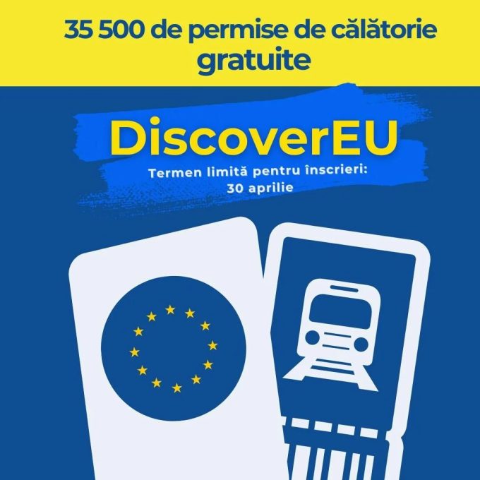 DiscoverEU - 35 500 de permise de călătorie gratuite pentru tineri