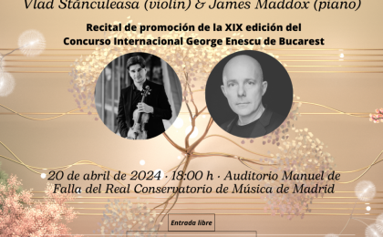 ICR Madrid, eveniment muzical de excepție pentru promovarea Festivalului „George Enescu”