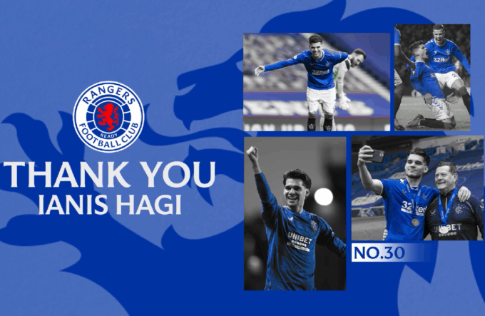 Rangers a anunțat despărțirea de Ianis Hagi