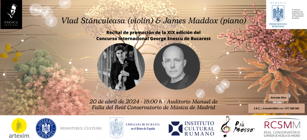 ICR Madrid, eveniment muzical de excepție pentru promovarea Festivalului „George Enescu”