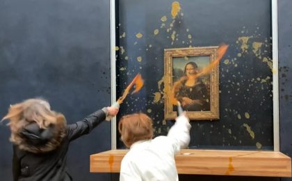 „Mona Lisa”, atacată cu supă la Muzeul Luvru. VIDEO