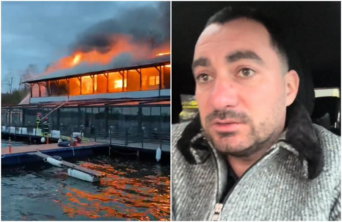 Pescobar Taverna Racilor Snagov a luat foc