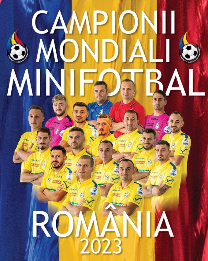 Romania este noua campioană mondială la minifotbal