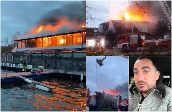 Taverna Racilor din Snagov a luat foc