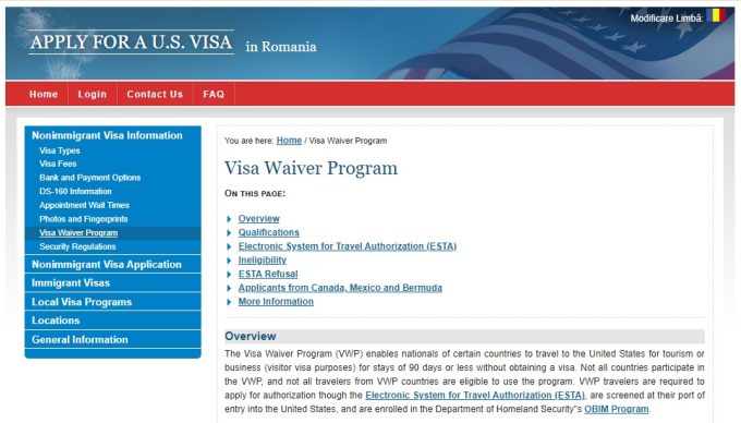 Visa Waiver: 2 ani până când românii vor putea intra în SUA fără viză